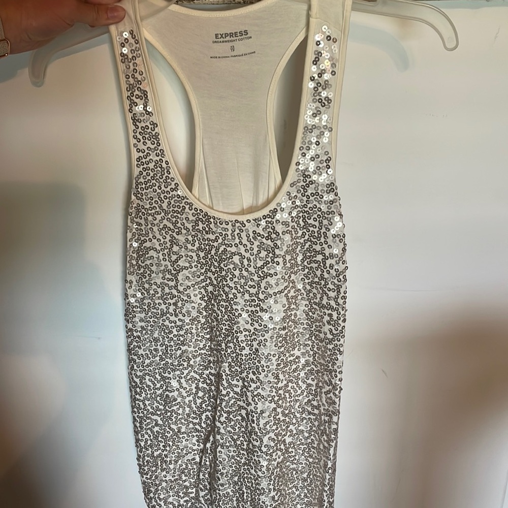 Express Sequence White Tank